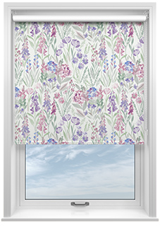 Foxglove Field, Summer Day - Roller Blind